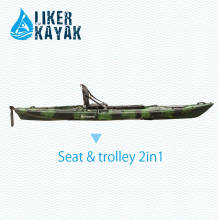 Kayak Fishing Boats 4.3m Single Seat LLDPE / HDPE OEM / Pdm Disponible